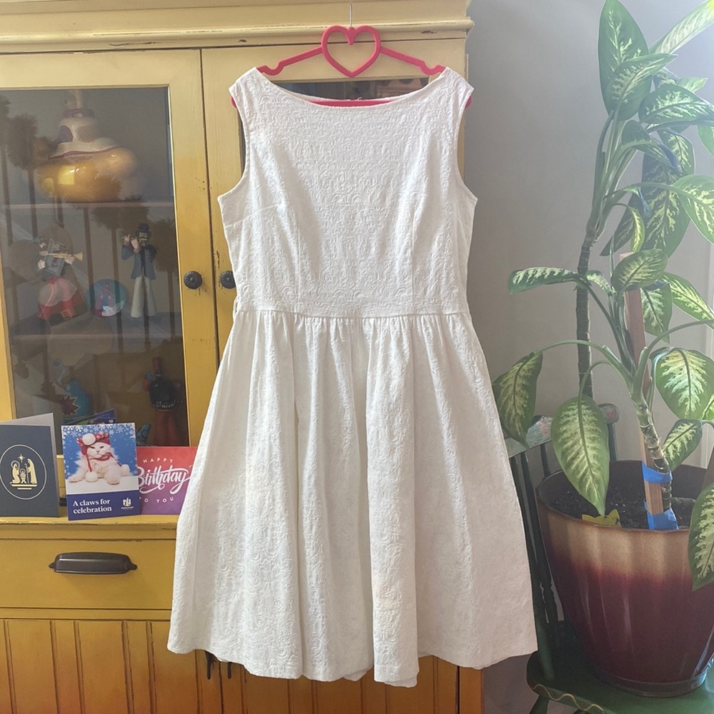 EUC Ivory Lindy Bop dress